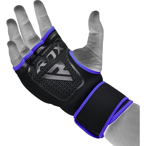 RDX X8 INNER HAND GLOVES WITH WRIST STRAP/Blu-8